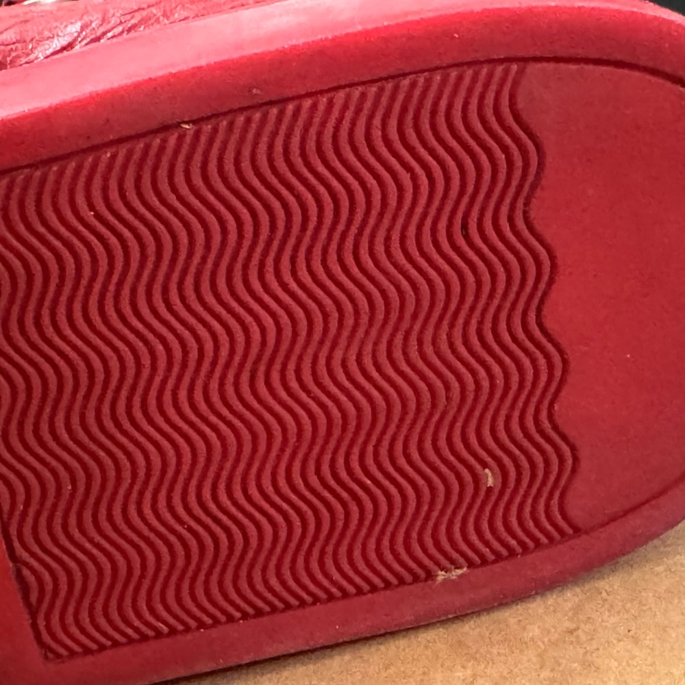 Balenciaga Red High-Top Sneakers - Picture 6 of 16
